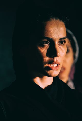 Distressed woman